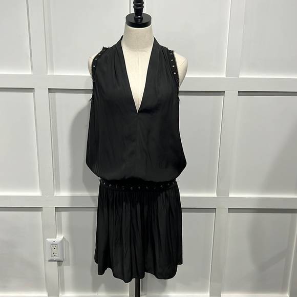 Ramy Brook V-Neck Sleeveless Minidress, L - Picture 1 of 3